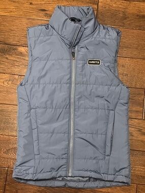 Port Authority bluegrey puffer vest in size XS women's great condition